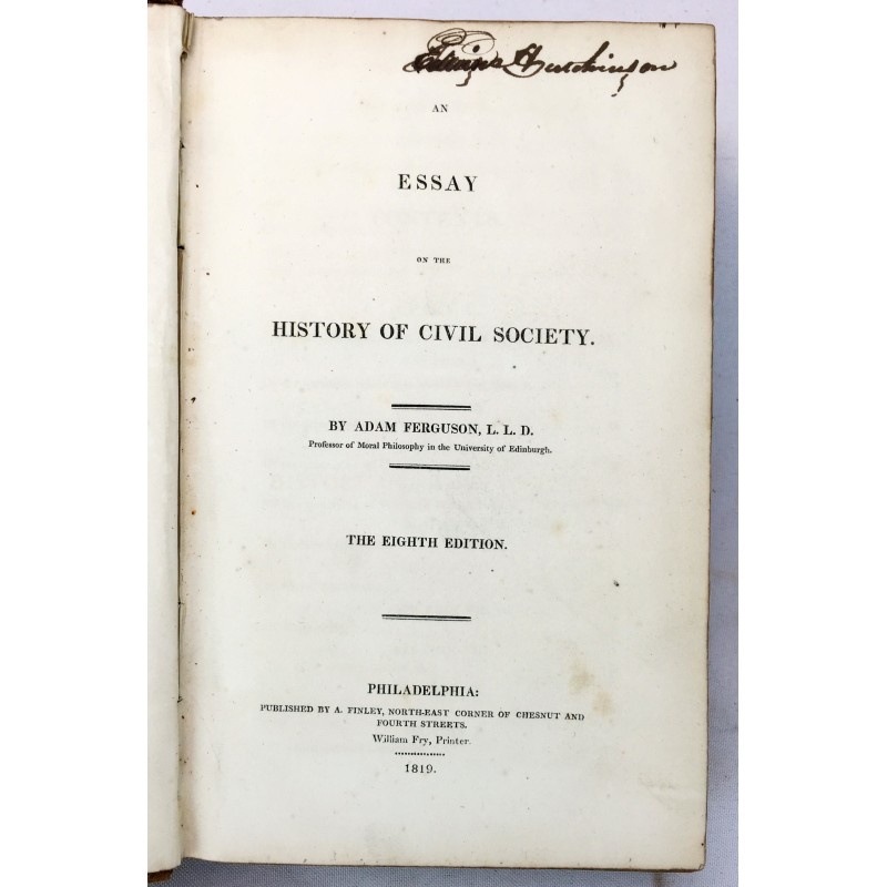 The origin of cvil society essay